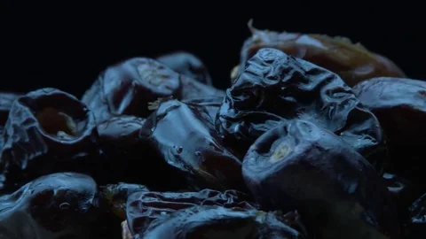 Dried dates with water drops Stock-Footage 85115396
