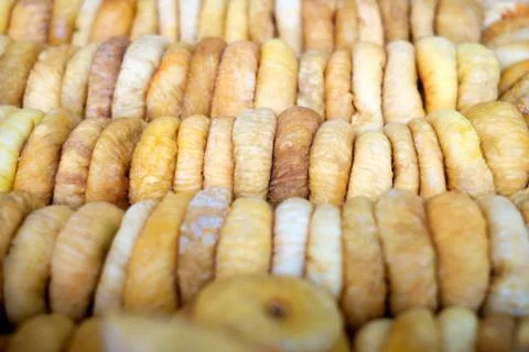 Dried figs background Stock Photos