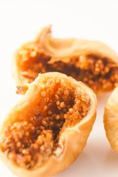 Dried figs isolated Stock Photos