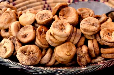 Dried figs 库存照片