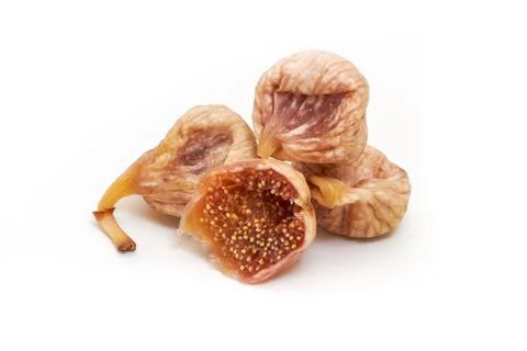 Dried figs on white background Stock Photos