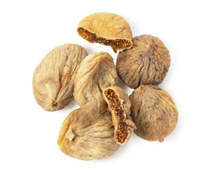 Dried figs on a white background Stock Photos