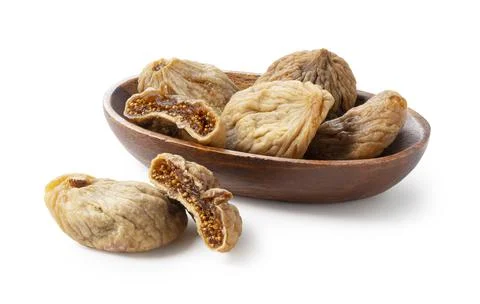 Dried figs on a white background Stock Photos