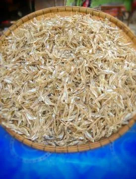 Dried fish for cooking. Stock Photos