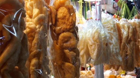 Dried fish maw or dried swim bladder Stock Footage 330669327