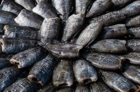 Dried fish Stock Photos