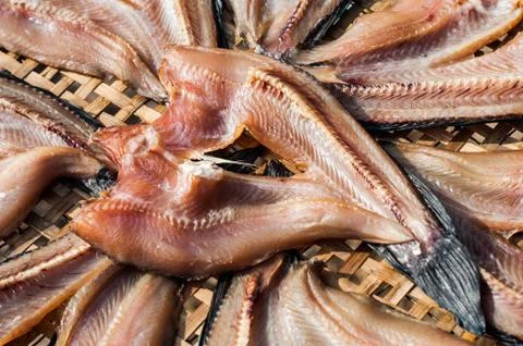 Dried fish Stock Photos