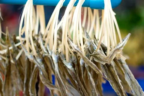 Dried fish Stock Photos