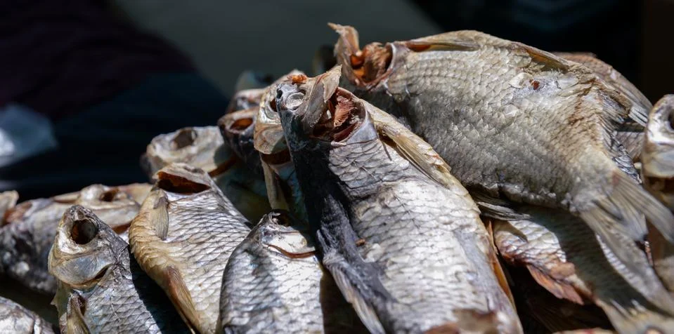 Dried fish Stock Photos