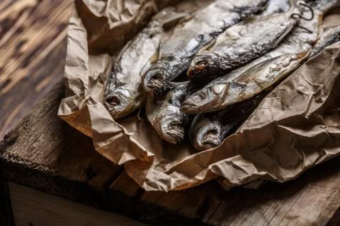 Dried fish Foto stock
