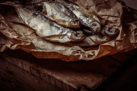 Dried fish Stock Photos