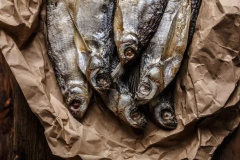 Dried fish Stock Photos