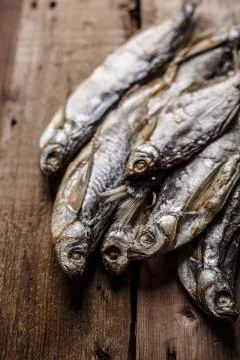 Dried fish 스톡 사진