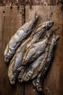 Dried fish Stock Photos