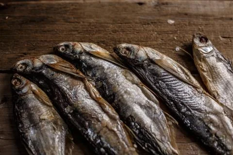 Dried fish Stock Photos