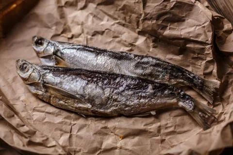 Dried fish Stock Photos