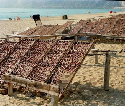 Dried fish Stock Photos