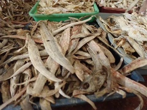 Dried fish Stockfoto's