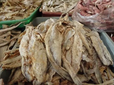 Dried fish Foto stock
