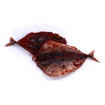 Dried fish on a white background Stock Photos