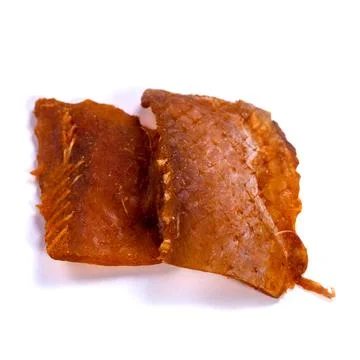 Dried fish on a white background Foto stock