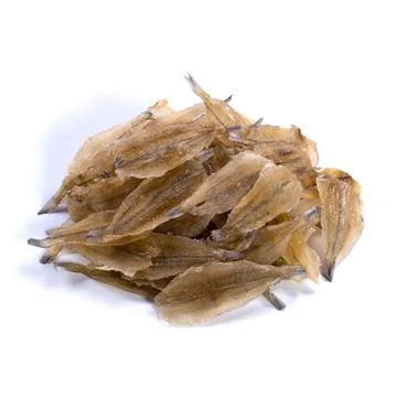 Dried fish on a white background Stock Photos