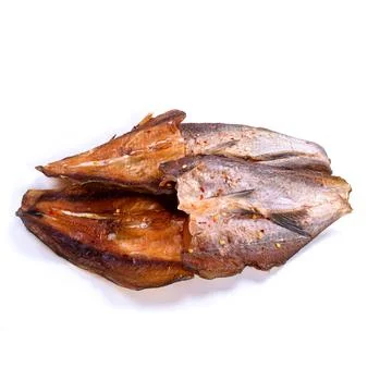 Dried fish on a white background Stock Photos