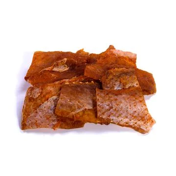 Dried fish on a white background Foto stock