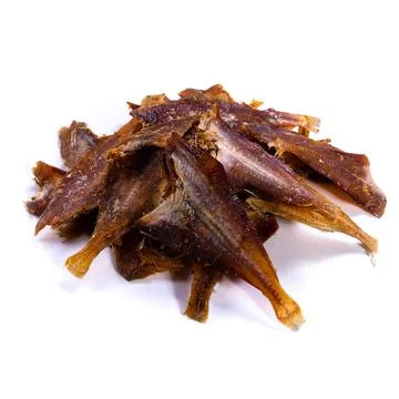 Dried fish on a white background Stock Photos