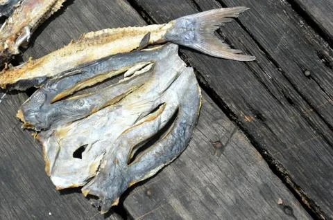 Dried fishs Stockfoto's