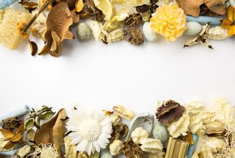 Dried flowers frame 写真素材