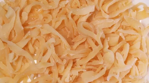 Dried fried squid pieces rotate close-up Stock Footage 146738441