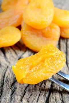 Dried fruit apricots Stock Photos