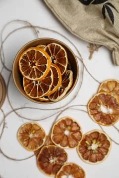 Dried fruit on colored background. Pattern of a fruit frips. Healthy eating Stock Photos