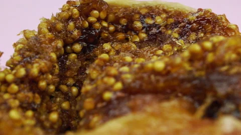 Dried fruit figs on a plate Stock Footage 154763289