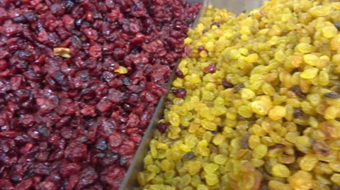 Dried fruit Stock Footage 22561655