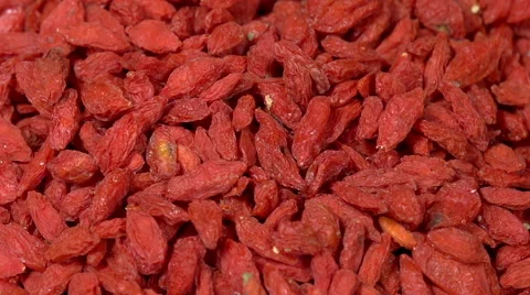Dried Goji Berries Stock Footage 48951156