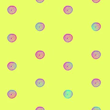 Dried grapefruit slices pattern in vibrant gradient holographic neon colors Foto stock