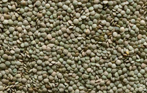 Dried Green Split Lentils background. Stock Photos