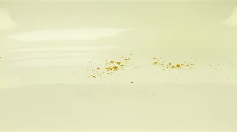 Dried, ground coriander on a green background Stock Footage 59303920