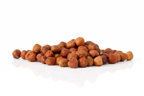 Dried hazelnuts Stock Photos