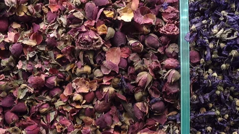 Dried herbal teas as a background. Stock Footage 127406455