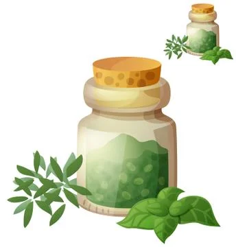 Dried Herbs. Detailed Vector Icon isolated on white background Stock Illustration