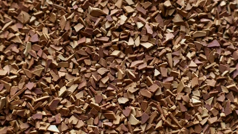 Dried instant coffee granules circle rotation close up top view Stock Footage 263809959