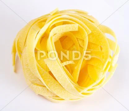 Dried italian pasta on white background Stock Photos