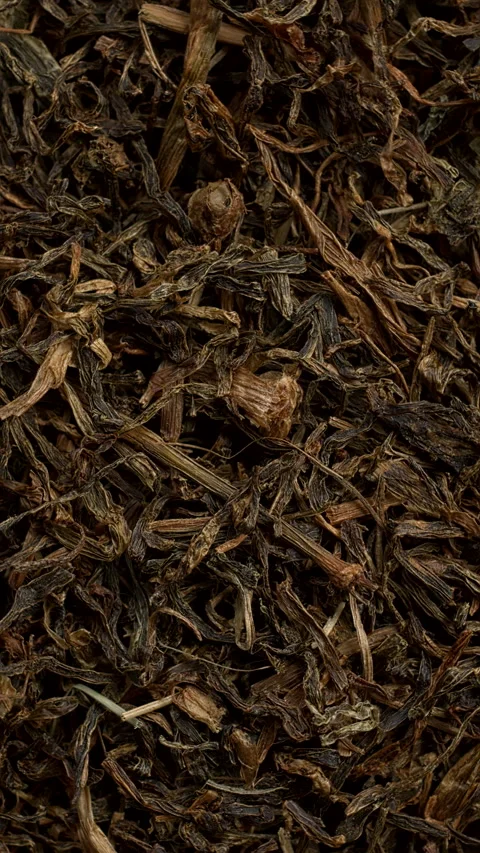 Dried Jimbu herb background texture. Close-up.  Vertical video. Stock Footage 300950668