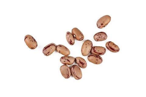 Dried kidney beans on a white background. Stock Photos