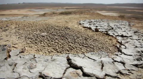 Dried Lava Of A Mud Volcano. Stock-Footage 41085915
