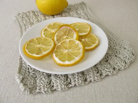 Dried lemon slices Stock Photos