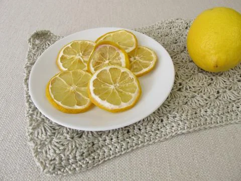 Dried lemon slices Stock Photos